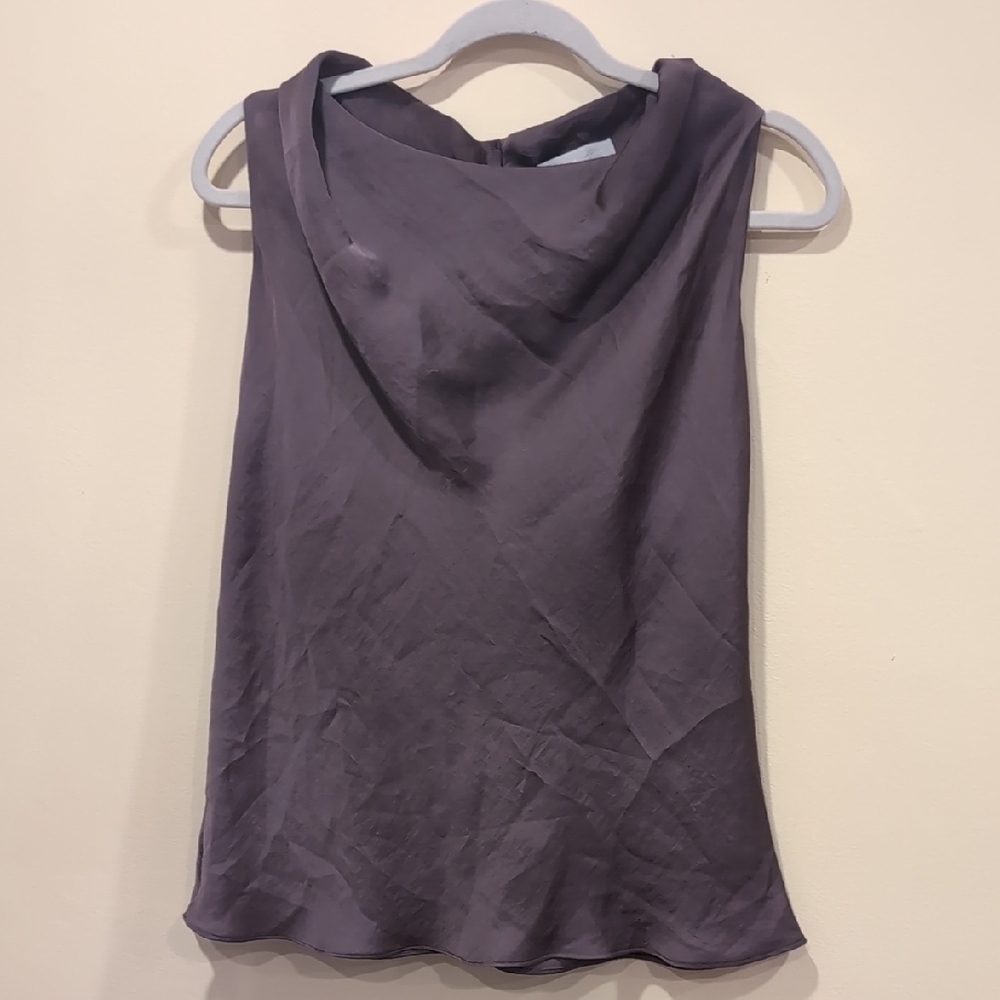 Violet & Claire Elegant Sleeveless Top in Deep Purple
